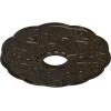 image17 78OD x 3 78ID x 1P Terrones Butterfly Ceiling Medallion Fits Canopies up to 3 78HandPainted Stone Hearth Crackle
