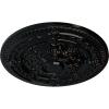 image26OD x 3P Vincent Ceiling Medallion Fits Canopies up to 6HandPainted Black Pearl