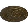 image26OD x 3P Vincent Ceiling Medallion Fits Canopies up to 6HandPainted Brass