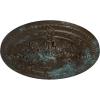 image26OD x 3P Vincent Ceiling Medallion Fits Canopies up to 6HandPainted Bronze Blue Patina