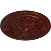 image26OD x 3P Vincent Ceiling Medallion Fits Canopies up to 6HandPainted Brushed Mahogany