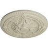 image26OD x 3P Vincent Ceiling Medallion Fits Canopies up to 6HandPainted Clear Yellow