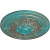 image26OD x 3P Vincent Ceiling Medallion Fits Canopies up to 6HandPainted Copper Green Patina