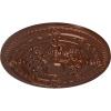 image26OD x 3P Vincent Ceiling Medallion Fits Canopies up to 6HandPainted Copper Penny