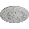 image26OD x 3P Vincent Ceiling Medallion Fits Canopies up to 6HandPainted Frost