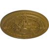 image26OD x 3P Vincent Ceiling Medallion Fits Canopies up to 6HandPainted Gold