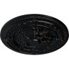 image26OD x 3P Vincent Ceiling Medallion Fits Canopies up to 6HandPainted Jet Black