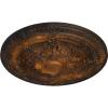 image26OD x 3P Vincent Ceiling Medallion Fits Canopies up to 6HandPainted Rust