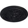 image26OD x 3P Vincent Ceiling Medallion Fits Canopies up to 6Handpainted Steel Gray