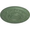 image29 14OD x 2P Darnay Ceiling Medallion Fits Canopies up to 7 14HandPainted Athenian Green
