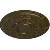 image29 14OD x 2P Darnay Ceiling Medallion Fits Canopies up to 7 14HandPainted Brass
