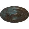 image29 14OD x 2P Darnay Ceiling Medallion Fits Canopies up to 7 14HandPainted Bronze Blue Patina