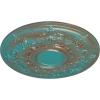image29 14OD x 2P Darnay Ceiling Medallion Fits Canopies up to 7 14HandPainted Copper Green Patina