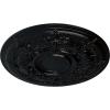 image29 14OD x 2P Darnay Ceiling Medallion Fits Canopies up to 7 14HandPainted Jet Black