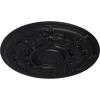 image29 14OD x 2P Darnay Ceiling Medallion Fits Canopies up to 7 14HandPainted Steel Gray