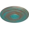 image29 18OD x 1 12P Carton Smooth Ceiling Medallion Fits Canopies up to 9 18Copper Green Patina Metallic Series