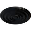 image29 18OD x 1 12P Carton Smooth Ceiling Medallion Fits Canopies up to 9 18Jet Black Flat Finish