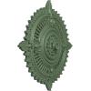 image29 18OD x 1 14ID x 4P Haylynn Ceiling Medallion Fits Canopies up to 1 14HandPainted Athenian Green