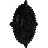 image29 18OD x 1 14ID x 4P Haylynn Ceiling Medallion Fits Canopies up to 1 14HandPainted Black Pearl