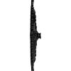 image29 18OD x 1 14ID x 4P Haylynn Ceiling Medallion Fits Canopies up to 1 14HandPainted Black Pearl