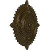 image29 18OD x 1 14ID x 4P Haylynn Ceiling Medallion Fits Canopies up to 1 14HandPainted Brass