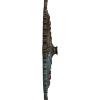 image29 18OD x 1 14ID x 4P Haylynn Ceiling Medallion Fits Canopies up to 1 14HandPainted Bronze Blue Patina