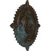 image29 18OD x 1 14ID x 4P Haylynn Ceiling Medallion Fits Canopies up to 1 14HandPainted Bronze Blue Patina