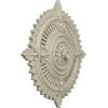 image29 18OD x 1 14ID x 4P Haylynn Ceiling Medallion Fits Canopies up to 1 14HandPainted Clear Yellow