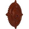 image29 18OD x 1 14ID x 4P Haylynn Ceiling Medallion Fits Canopies up to 1 14HandPainted Firebrick