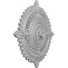 image29 18OD x 1 14ID x 4P Haylynn Ceiling Medallion Fits Canopies up to 1 14HandPainted Frost