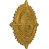 image29 18OD x 1 14ID x 4P Haylynn Ceiling Medallion Fits Canopies up to 1 14HandPainted Iridescent Gold