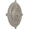 image29 18OD x 1 14ID x 4P Haylynn Ceiling Medallion Fits Canopies up to 1 14HandPainted Pearl White