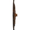 image29 18OD x 1 14ID x 4P Haylynn Ceiling Medallion Fits Canopies up to 1 14HandPainted Rust