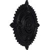 image29 18OD x 1 14ID x 4P Haylynn Ceiling Medallion Fits Canopies up to 1 14HandPainted Steel Gray
