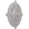 image29 18OD x 1 14ID x 4P Haylynn Ceiling Medallion Fits Canopies up to 1 14HandPainted Ultra Pure White