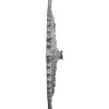 image29 18OD x 1 14ID x 4P Haylynn Ceiling Medallion Fits Canopies up to 1 14HandPainted Ultra Pure White Crackle