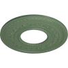 image29 38OD x 11 58ID x 1 18P Anthony Ceiling Medallion Fits Canopies up to 11 58Athenian Green Flat Finish