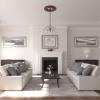 image29 38OD x 11 58ID x 1 18P Anthony Ceiling Medallion Fits Canopies up to 11 58Brushed Mahogany Flat Finish