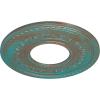 image29 38OD x 11 58ID x 1 18P Anthony Ceiling Medallion Fits Canopies up to 11 58Copper Green Patina Metallic Series
