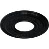 image29 38OD x 11 58ID x 1 18P Anthony Ceiling Medallion Fits Canopies up to 11 58Jet Black Flat Finish