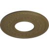 image29 38OD x 11 58ID x 1 18P Anthony Ceiling Medallion Fits Canopies up to 11 58Mississippi Mud Flat Finish