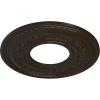 image29 38OD x 11 58ID x 1 18P Anthony Ceiling Medallion Fits Canopies up to 11 58Stone Hearth Flat Finish