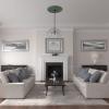 image32 58OD x 2P Bradford Ceiling Medallion Fits Canopies up to 6 58Athenian Green Flat Finish