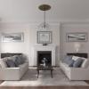 image32 58OD x 2P Bradford Ceiling Medallion Fits Canopies up to 6 58Brass Metallic Series