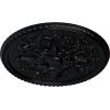 image32 58OD x 2P Bradford Ceiling Medallion Fits Canopies up to 6 58Jet Black Flat Finish