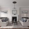 image32 58OD x 2P Bradford Ceiling Medallion Fits Canopies up to 6 58Stone Hearth Crackle Flat Finish