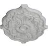 image36W x 26H x 1 12P Pesaro Ceiling MedallionHandPainted Frost