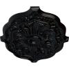 image36W x 26H x 1 12P Pesaro Ceiling MedallionHandPainted Jet Black