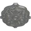 image36W x 26H x 1 12P Pesaro Ceiling MedallionHandPainted Silver