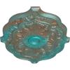 image36W x 26H x 1 12P Pesaro Ceiling MedallionHandpainted Copper Green Patina